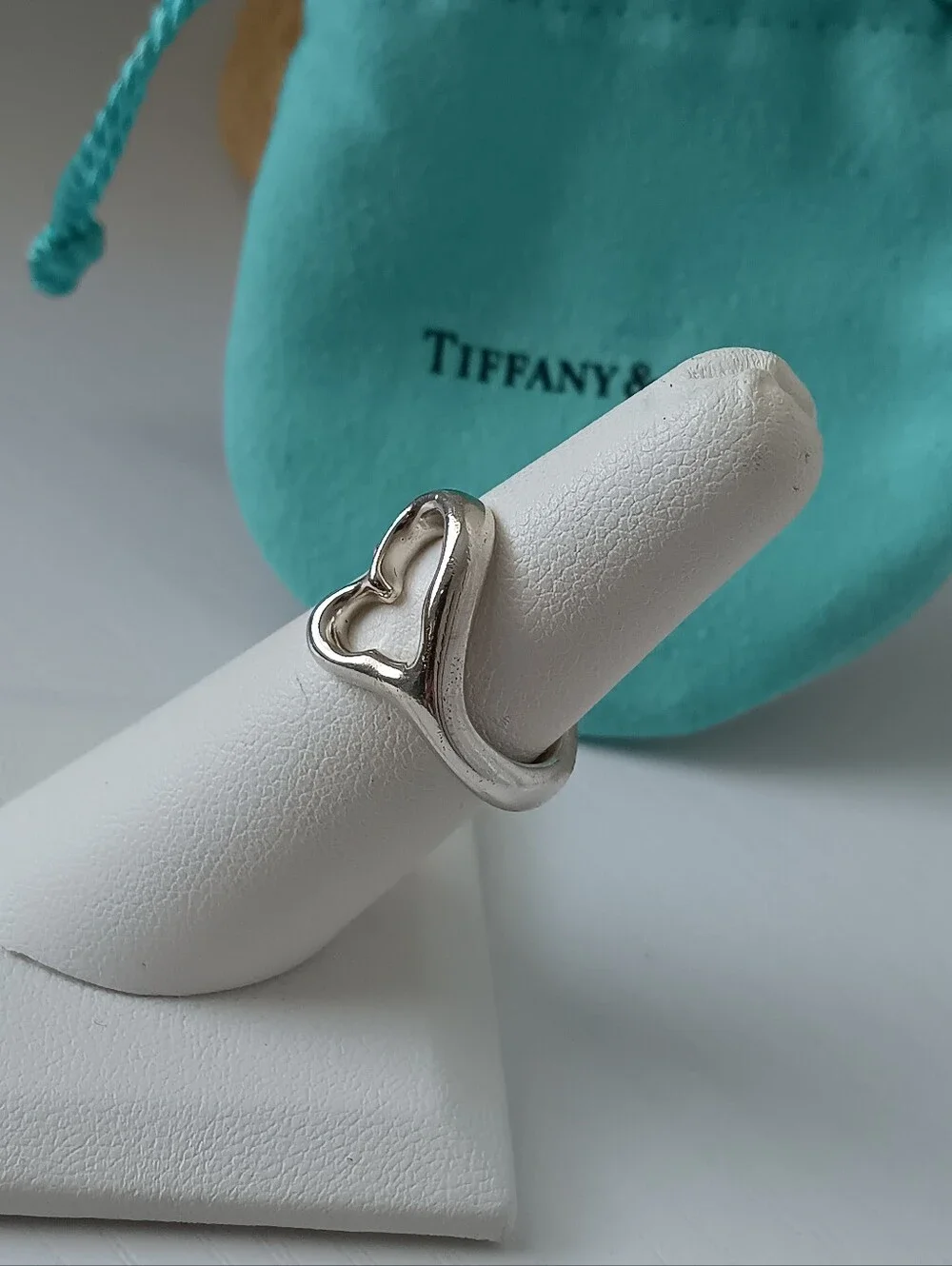Tiffany & Co. Sterling Silver Women's Love Ring Band Size 6.5US
